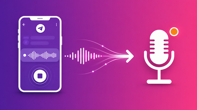 De una nota de voz de Telegram a un episodio de podcast